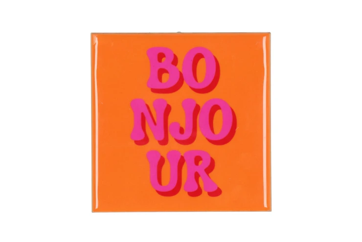 Tegel Bonjour oranje