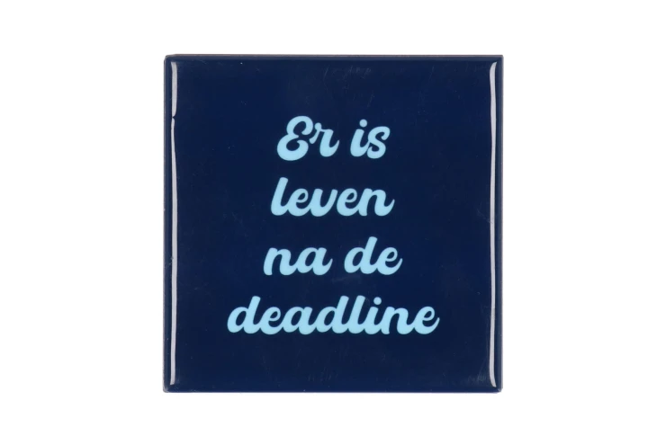 Tegel Er is leven na de deadline